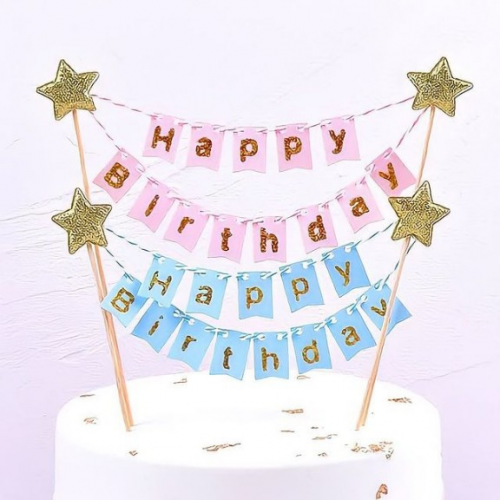 HB Tag - Flag Birthday Topper HB Tag - Flag Birthday Topper